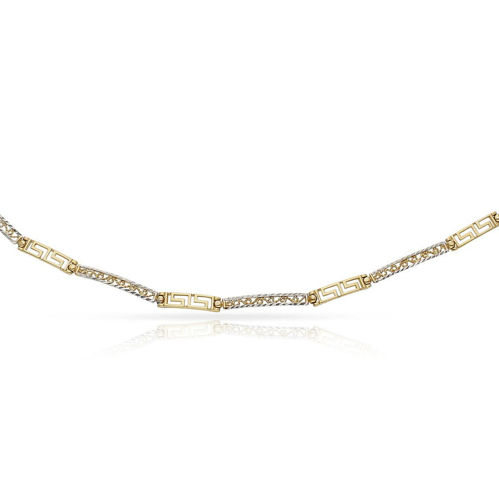 PULSERA ORO  18KL GRECA - Peso: 5.90 gr 