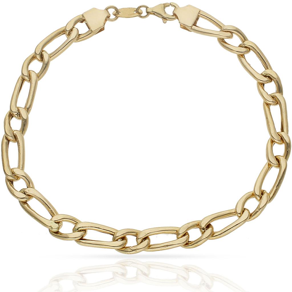 PULSERA ORO 18KL HUECA 1x1 - Peso: 11.60 gr 