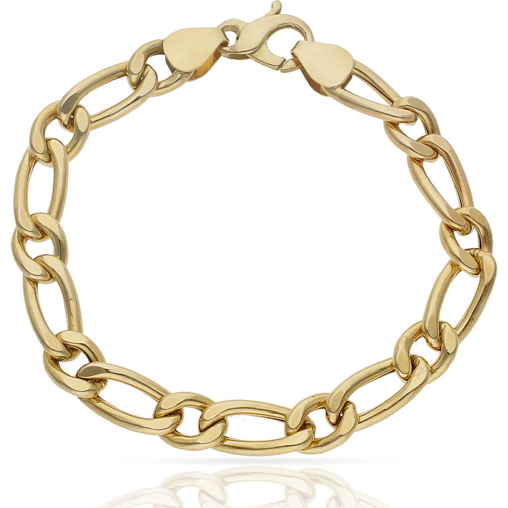 PULSERA ORO 18KL HUECA 1x1 - Peso: 20.00 gr 