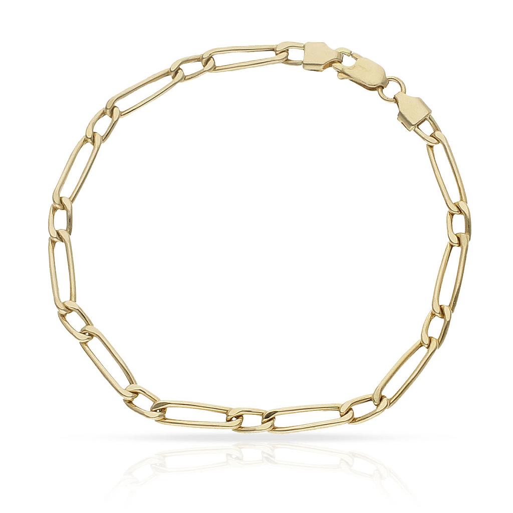 PULSERA ORO 18KL HUECA 1x1 - Peso: 4.65 gr 