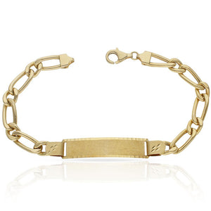 PULSERA ORO 18KL HUECA 1x1 PLACA - Peso: 14.30 gr 