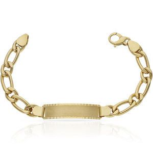 PULSERA ORO 18KL HUECA 1x1 PLACA - Peso: 25.75 gr 