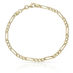 PULSERA ORO 18KL HUECA 3x1 - 3MM - Peso: 3.40 gr 