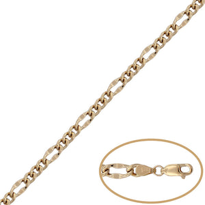 PULSERA ORO 18KL HUECA 3x1 - 5MM - Peso: 4.10 gr 