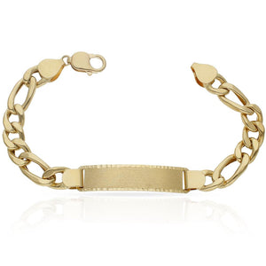 PULSERA ORO 18KL HUECA 3x1 PLACA - Peso: 21.90 gr 
