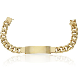PULSERA ORO 18KL HUECA 3X1 PLACA - Peso: 40.50 gr 