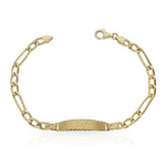 PULSERA ORO 18KL HUECA 3x1 PLACA - Peso: 6.25 gr 