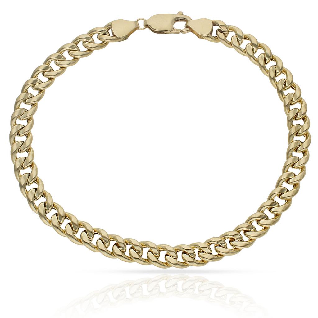 PULSERA ORO 18KL HUECA BARBADA - Peso: 10.00 gr 