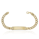 PULSERA ORO 18KL HUECA BARBADA PLACA - Peso: 14.50 gr 