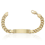 PULSERA ORO 18KL HUECA BARBADA PLACA - Peso: 23.90 gr 