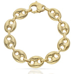 PULSERA ORO 18KL HUECA CALABROTE - 14MM - Peso: 32.55 gr 