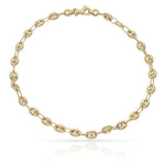 PULSERA ORO 18KL HUECA CALABROTE - 4MM - Peso: 4.75 gr 