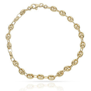 PULSERA ORO 18KL HUECA CALABROTE - 6 MM - Peso: 7.80 gr 