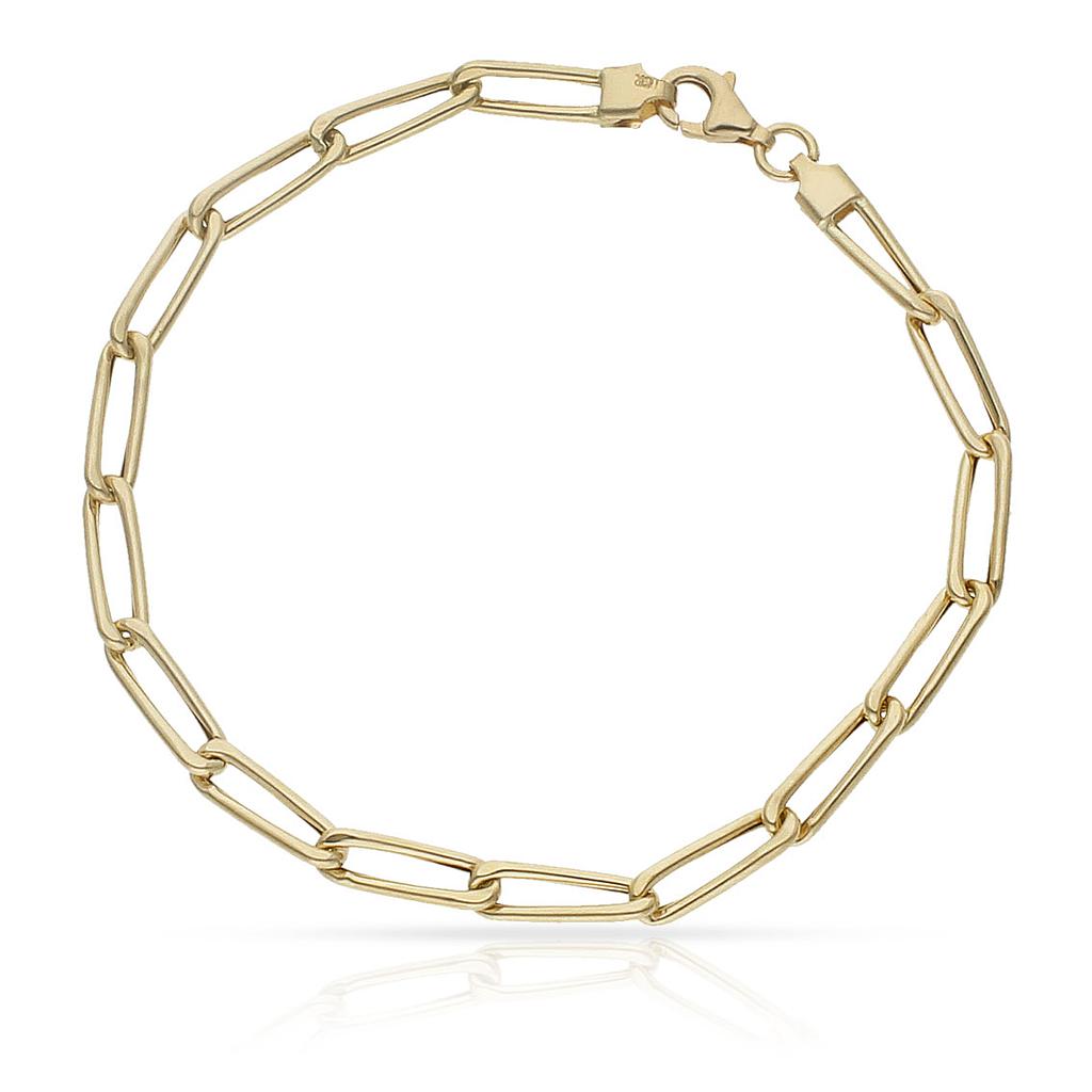 PULSERA ORO 18KL HUECA FIGARO - 4MM - Peso: 4.15 gr 