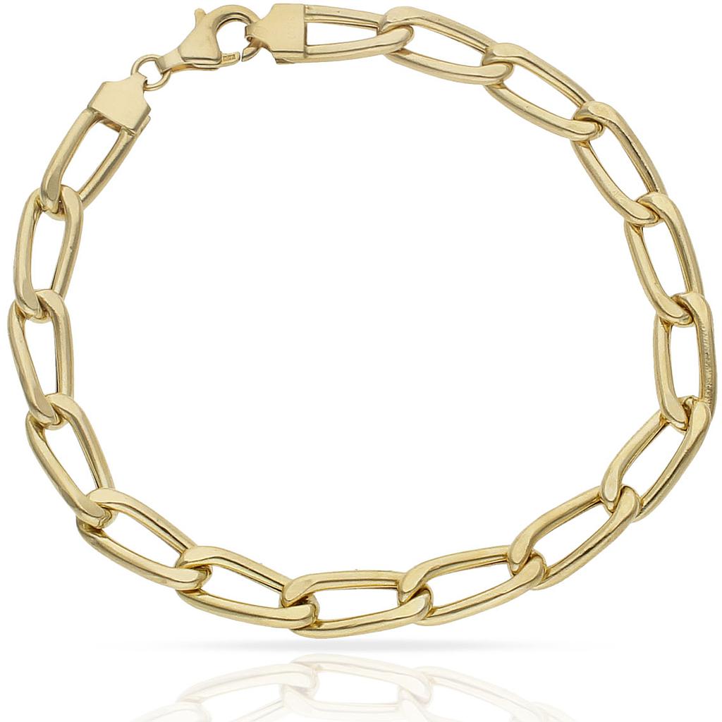 PULSERA ORO 18KL HUECA FIGARO - Peso: 11.00 gr 