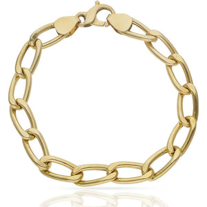 PULSERA ORO 18KL HUECA FIGARO - Peso: 17.75 gr 