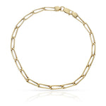 PULSERA ORO 18KL HUECA FIGARO - Peso: 3.15 gr 