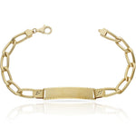 PULSERA ORO 18KL HUECA FIGARO PLACA - Peso: 14.35 gr 