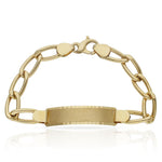 PULSERA ORO 18KL HUECA FIGARO PLACA - Peso: 23.25 gr 