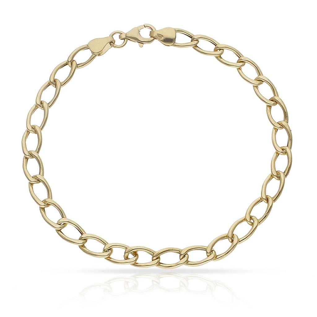 PULSERA ORO 18KL HUECA OVAL - Peso: 4.65 gr 