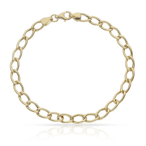 PULSERA ORO 18KL HUECA OVAL - Peso: 4.65 gr 