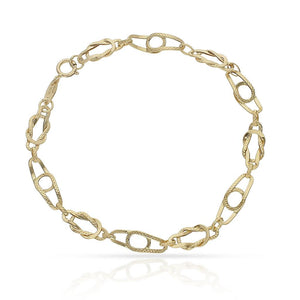 PULSERA ORO 18KL HUECA - Peso: 2.45 gr 