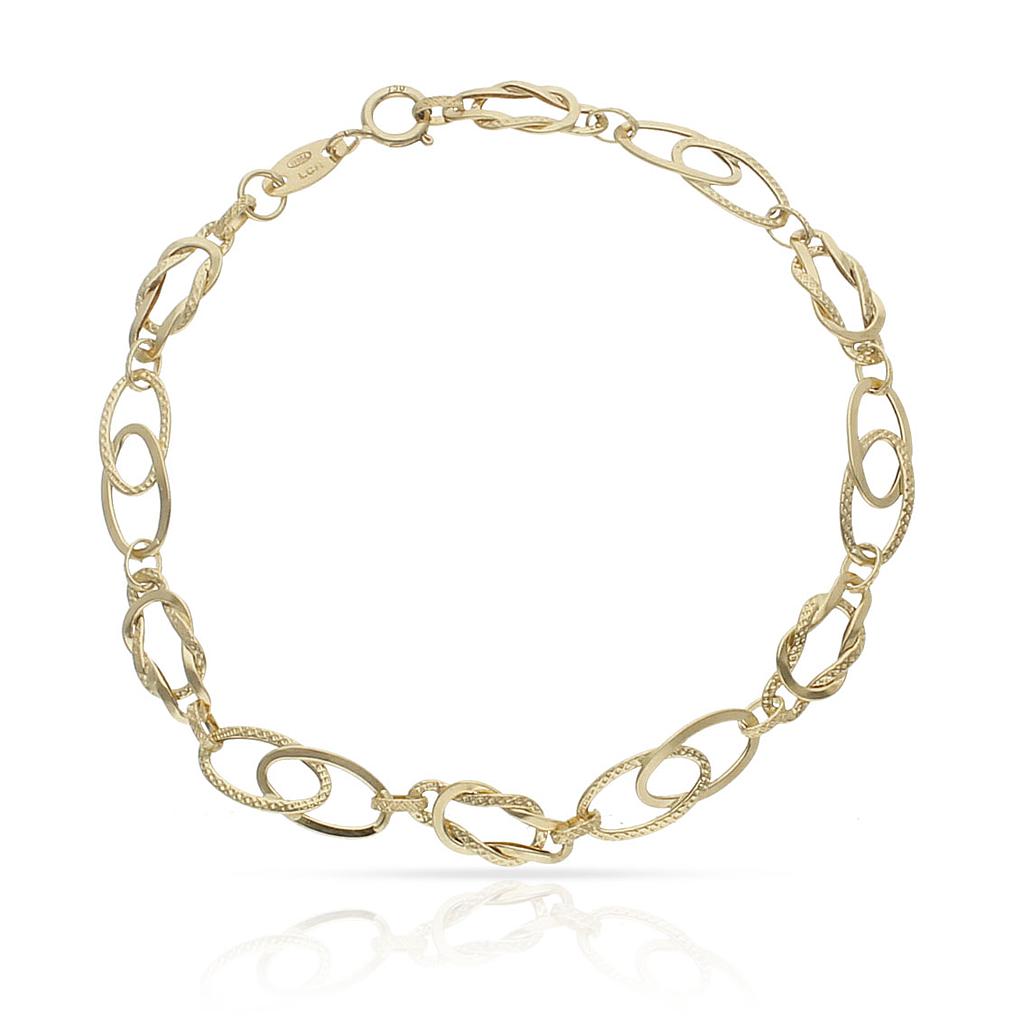 PULSERA ORO 18KL HUECA - Peso: 2.45 gr 