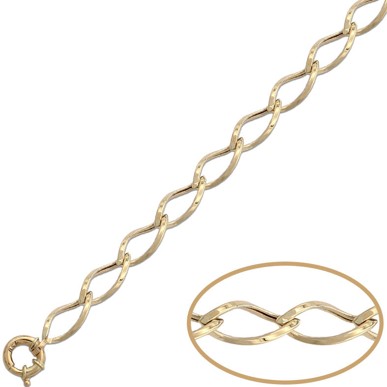PULSERA ORO 18KL HUECA - Peso: 4.90 gr 