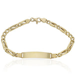 PULSERA ORO 18KL HUECA PLACA - Peso: 10.00 gr 