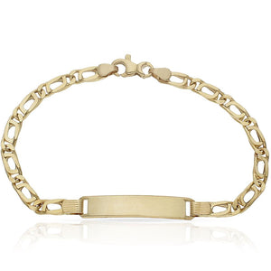 PULSERA ORO 18KL HUECA PLACA - Peso: 6.30 gr 
