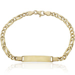 PULSERA ORO 18KL HUECA PLACA - Peso: 6.70 gr 