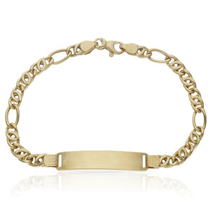 PULSERA ORO 18KL HUECA PLACA - Peso: 7.75 gr 