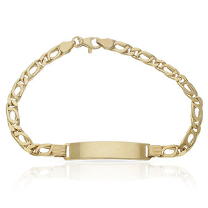 PULSERA ORO 18KL HUECA PLACA - Peso: 8.50 gr 
