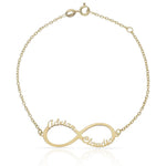 PULSERA ORO 18KL INFINITO NOMBRES