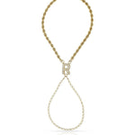 PULSERA ORO 18KL LETRA DEDO CIRCONITAS - Abecedario: a 