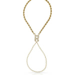 PULSERA ORO 18KL LETRA DEDO CIRCONITAS - Abecedario: L 