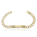 PULSERA ORO 18KL MACIZA PLACA - Peso: 29.70 gr 
