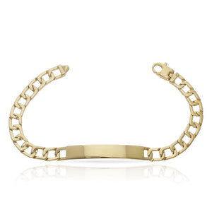 PULSERA ORO 18KL MACIZA PLACA - Peso: 29.70 gr 