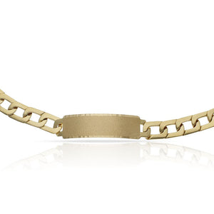 PULSERA ORO 18KL MACIZA PLACA - Peso: 49.00 gr 