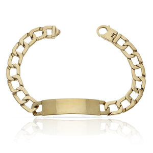 PULSERA ORO 18KL MACIZA PLACA - Peso: 50.95 gr 