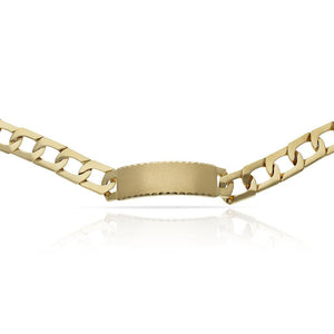 PULSERA ORO 18KL MACIZA PLACA - Peso: 82.55 gr 