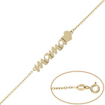 PULSERA ORO 18KL MAMA + CORAZON