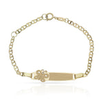 PULSERA ORO 18KL MARIPOSA CIRCONITA - Peso: 1.65 gr 
