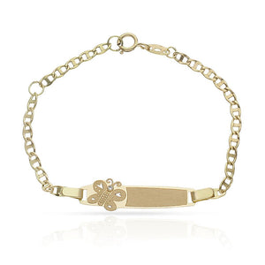 PULSERA ORO 18KL MARIPOSA CIRCONITA - Peso: 1.65 gr 