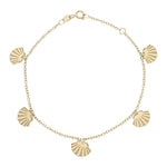 PULSERA ORO 18KL MINI CHARMS CONCHAS