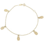 PULSERA ORO 18KL MINI CHARMS PIÑAS