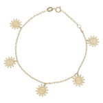 PULSERA ORO 18KL MINI CHARMS SOL
