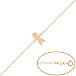 PULSERA ORO 18KL NIÑO + NOMBRE