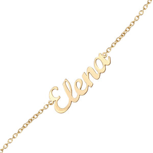 PULSERA ORO 18KL NOMBRE MEDIANO - Nombres: 9 Letras 