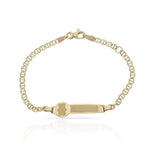 PULSERA ORO 18KL OSO ANCLA TALLADA - Peso: 3.35 gr 